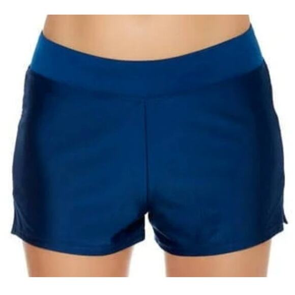 NEW Catalina 2X 18W-20W $39 Royal Blue Swim Shorts Plus Size Pool Chic - Picture 1 of 10